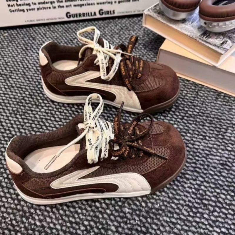 

Легкие женские новые осенние универсальные дышащие повседневные туфли на мягкой подошве, тонкие спортивные туфли 40 коричневый