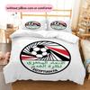 EFA Logo Pattern Bedding Quilt Set  Home Decoration  Gift (1 * duvet cover + 2 * pillowcase  without core)