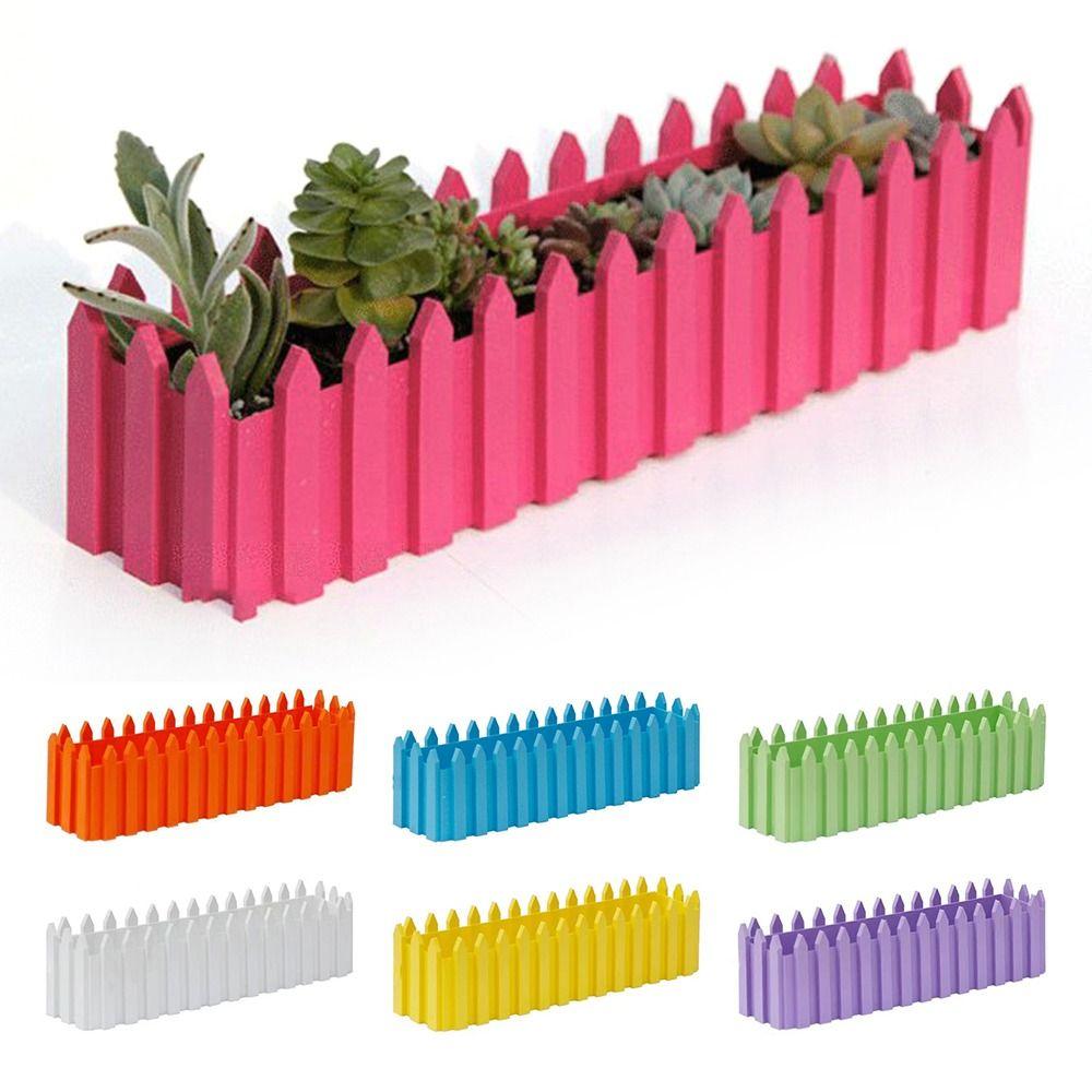 Rectangular Fence Flower Pots Seedling Seed Starter Trays Reusable Balcony Plant Seedling Pot Garden Accessories