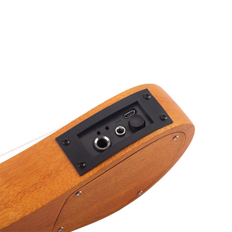 21 Zoll elektrische Ukulele mit Massivholzschale und Mahagoni-Ukelele