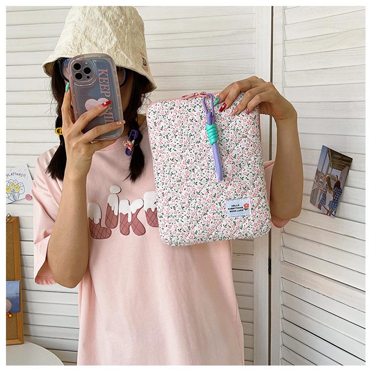 New Style Ladies Laptop and iPad Bag - 11/13/15 Inch, Fresh Floral Design