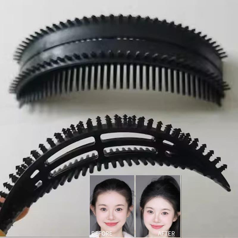 1/2 Stück Unsichtbarer Haarpuff Kopfkissen Haarspangen für Damen Mädchen Volumen Haarboden Flauschiger Schwammclip Dutt DIY Haarstyling-Werkzeuge