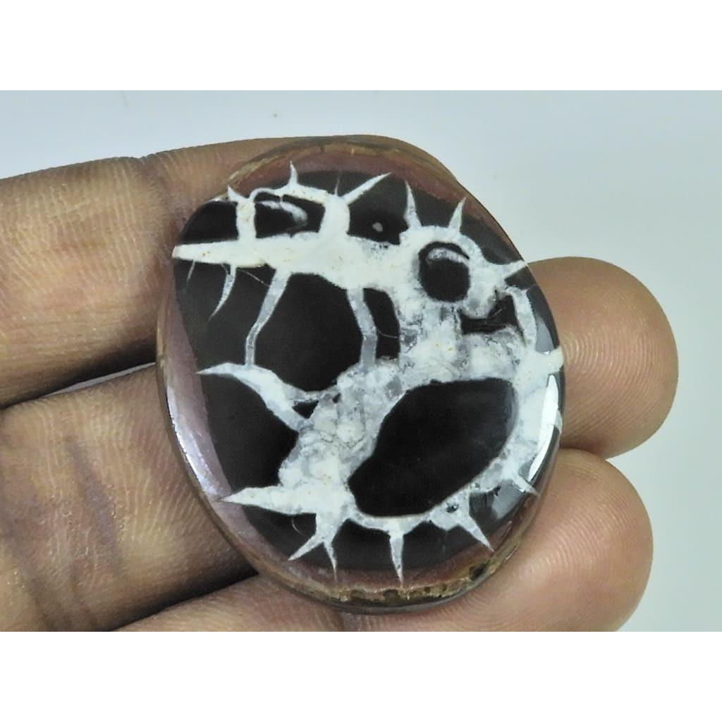 60Cts.Natural Septarian Gronates Oval Cabochon Loose Gemstone 30X38X04 MM D-549