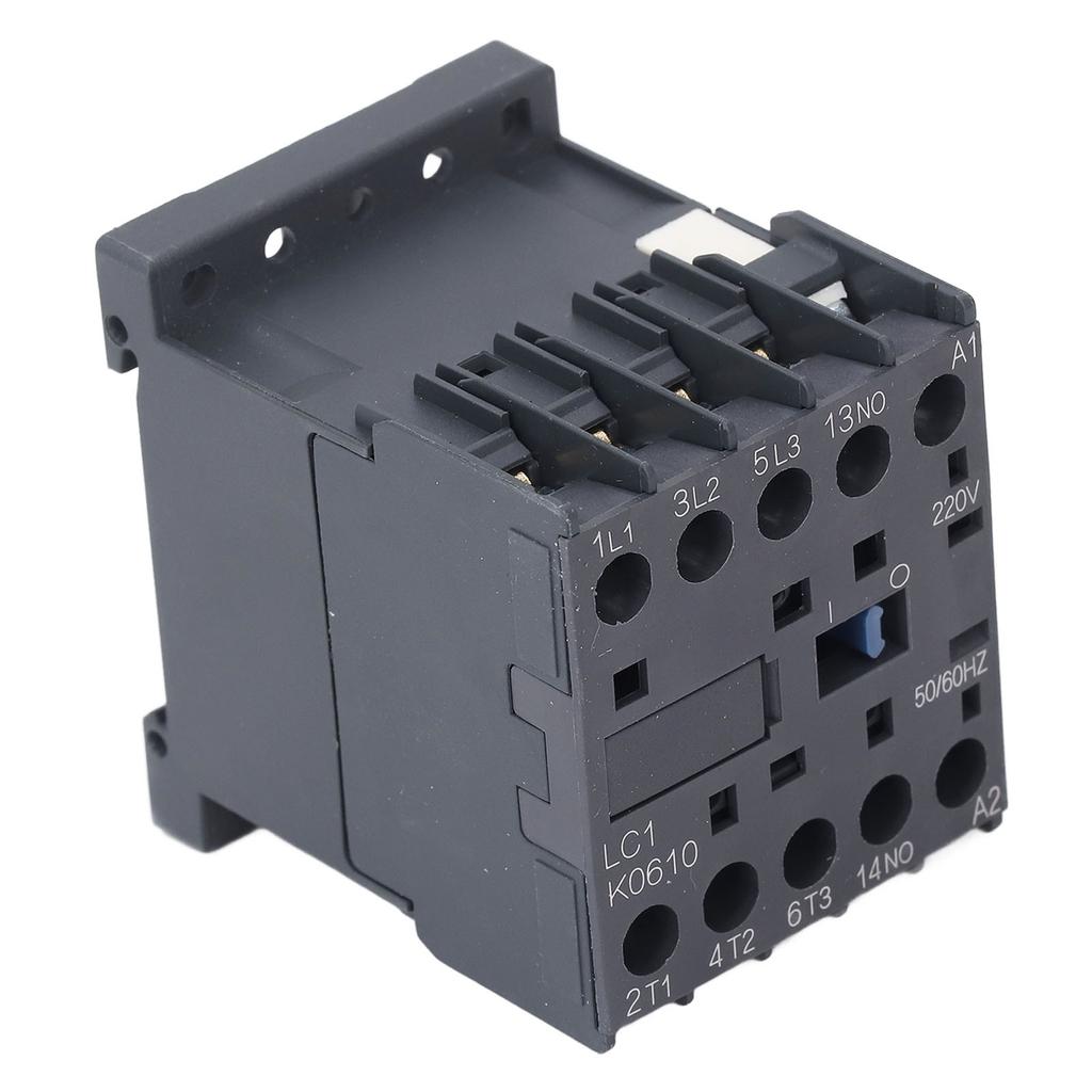 AC Contactor Switch 6A 1 NO Normally Open K Type Small for HVAC Refrigeration Motor Control 220V