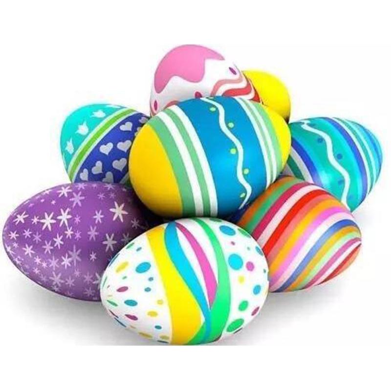 Buntes künstliches Ei aus Holz zum Selbermachen, Osterei für Kinder, Zeichnen, Malen, Graffiti, Spielhaus-Spielzeug