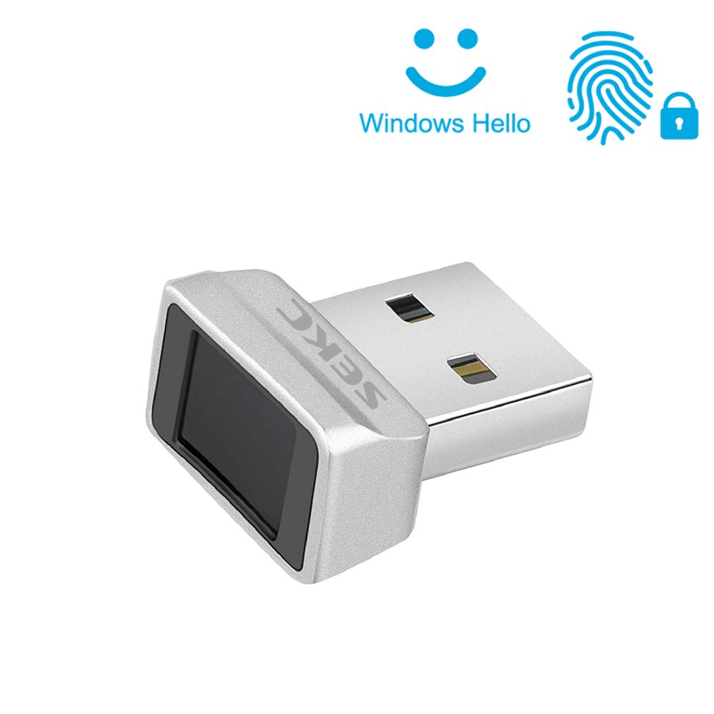 SEKC USB Fingerprint Key, Windows Hello Compatible, 0.05-second Fingerprint Security, SFSD-01