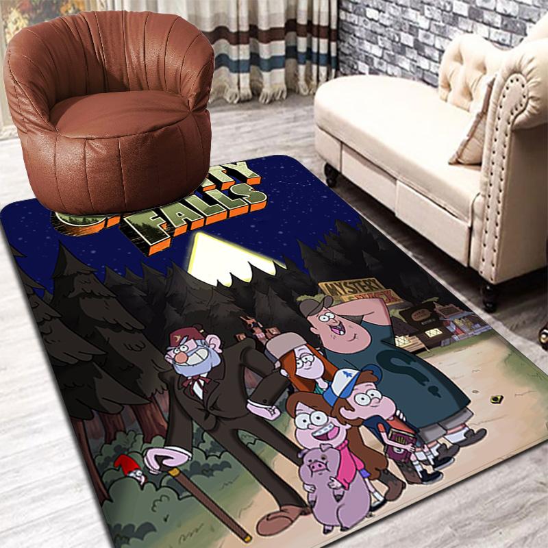 Gravity Falls Rug Floor Mat for Living Room or Bedroom Soft and Comfortable Carpet a Gift for Birthday and Holiday.NFF0928633
