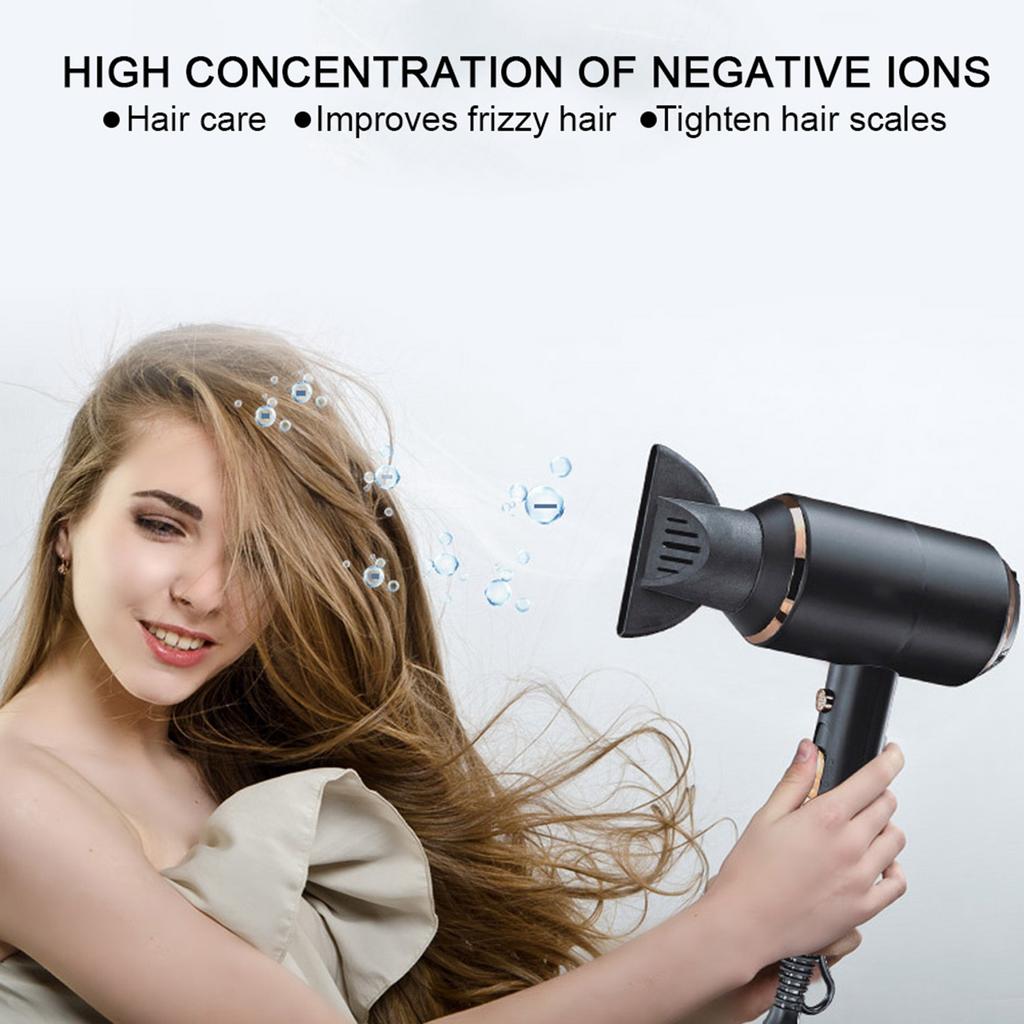 Negative Ion Electric Hair Dryer Strong Power Adjustable Blow Dryer