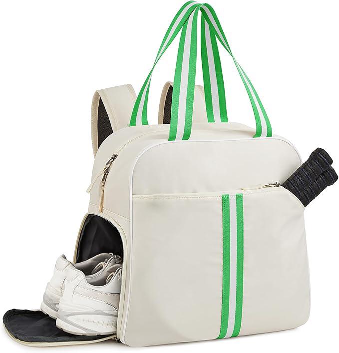 2025 Portable Sports Bag for Badminton, Tennis & Pickleball - Fits 2 Rackets, Handheld, Large-Capacity, Down Cotton