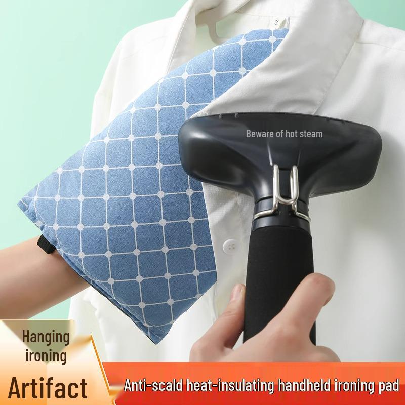High-Temperature Resistant Mini Ironing Board and Garment Steamer Set with Heat Insulation Glove.