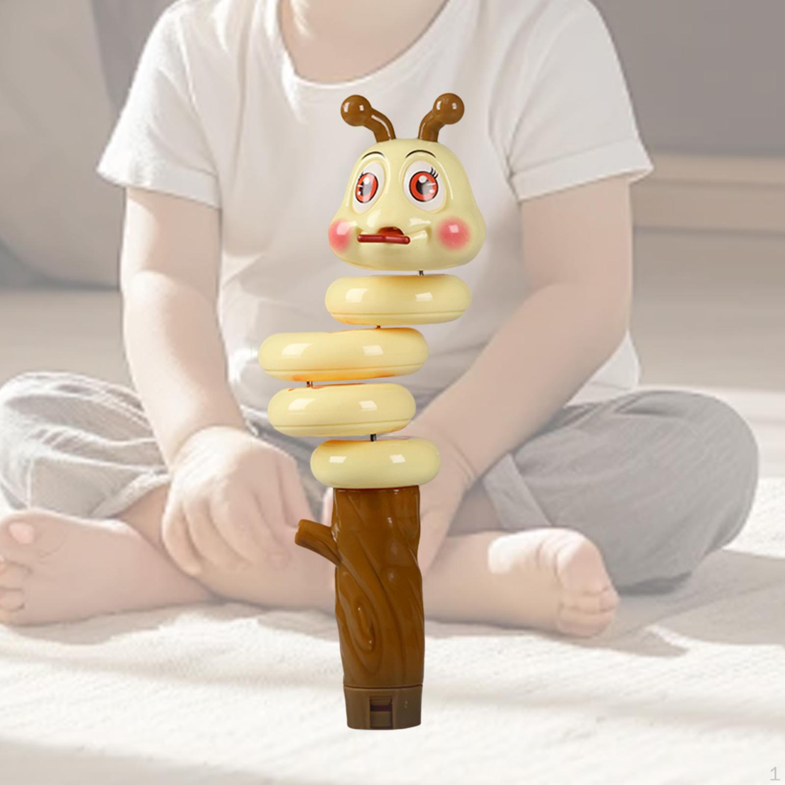 

Игрушка Монтессори в форме змеи, свисток для развития интеллекта, звуковой музыкальный инструмент жёлтый