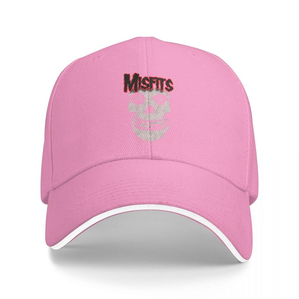 Misfits Rockband Totenkopf Horror Baseballkappen Snapback Baseballmützen Atmungsaktiv Lässig Kappe Outdoor für Männer und Frauen