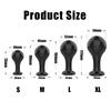 Black Smooth Butt Plug with Flared Base Prostate Massager for Men And Women Beginner Anal Training Toy