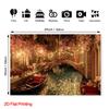 One piece of two-dimensional flat-printed romantic Venice canal scene photography background fabric, made of polyester fabric