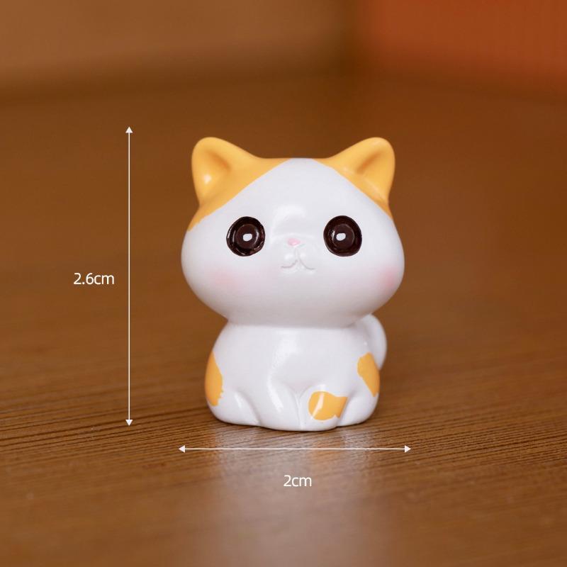 Micro-landscape Decorative Items Resin Handicrafts Desktop Small Ornaments Cartoon Cute Dolls Car Cat Ornaments