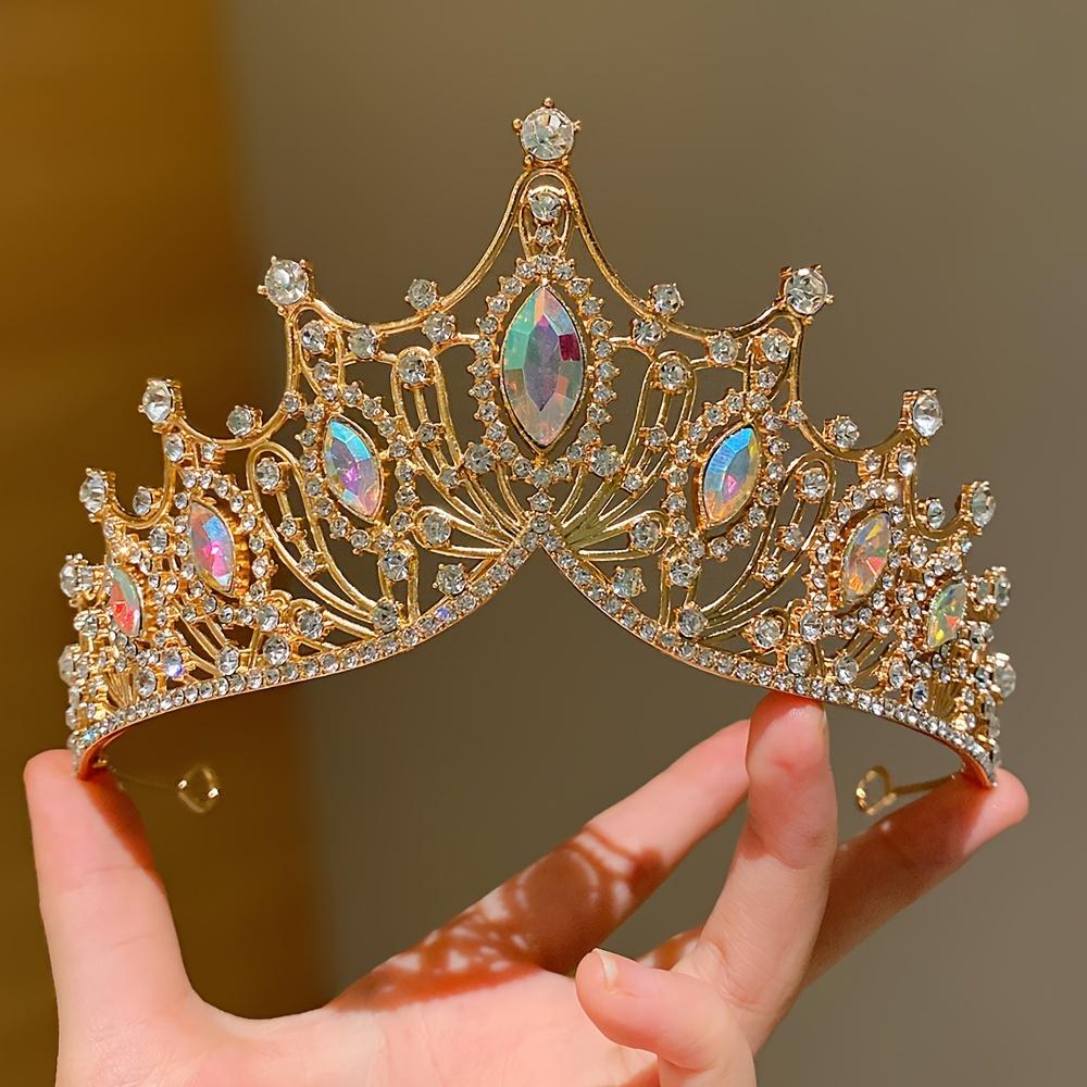 1/2Pcs Children s Golden Crown Headband Sweet Princess Little Girl Party Catwalk Crown Headband Children s Headwear