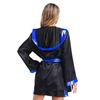 Dames Boksuitrusting Vierdelige Set Tanktop Cover-up Badjas Rok Riem Sport Thema Halloween Kostuum