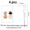 1600ml Transparent Coffee Syrup Bee Drip Double Scale Storage Dispenser Pump Bottle Squeeze Milk Bottle Honey Jar Container