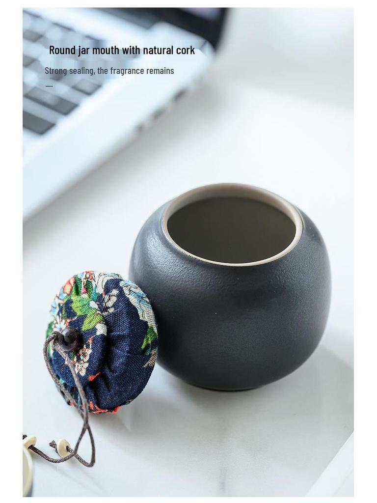 Kung Fu Travel Tea Set: Coarse Pottery Teacup Set with Customizable Logo for Office or Business Trips