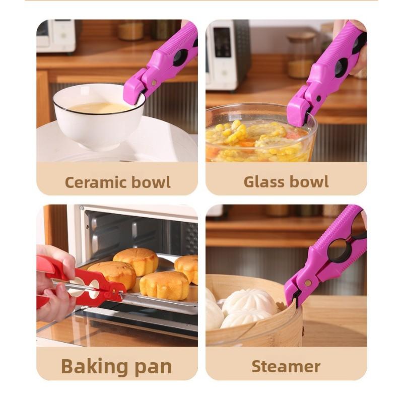 1PC Three-in-one Anti-skid Pliers Pot Clip Anti-scalding Clip Kitchen Silicone Bottle Opener Household Tools Household Goods