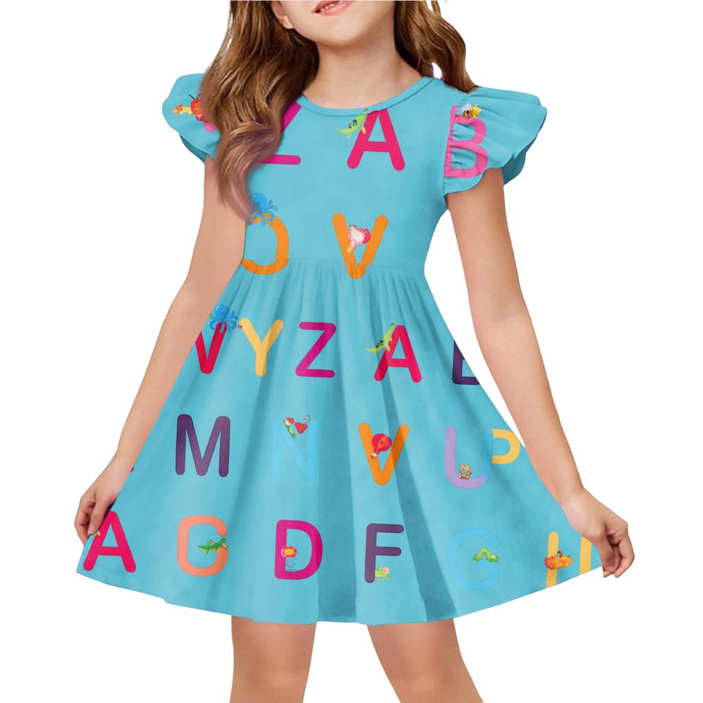 Children's Fashion Casual Flying Sleeve Dress