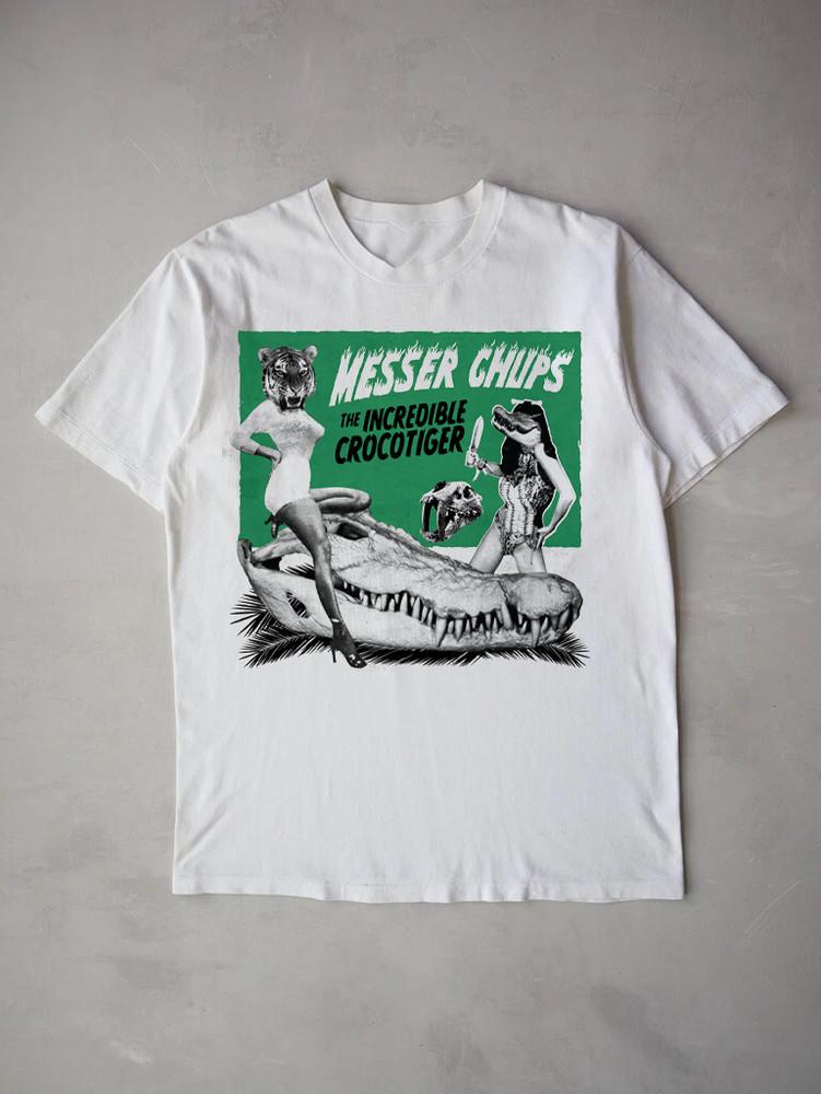 Messer Chups The Incredible Crocotiger White shirt Unisex Concert S-5XL DO768 Unisex T-Shirt S