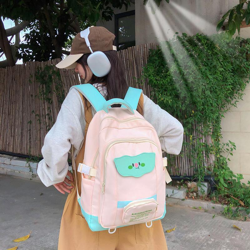 Школьный рюкзак для студентов женский новый японский рюкзак модный тренд универсальная сумка для компьютера повседневный рюкзак для отдыха розовый