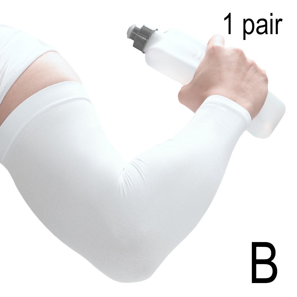 1 Paar Sommer-Sonnenschutz-Ärmel für Damen und Herren, rutschfest, atmungsaktiv, kühlend, für Outdoor-Aktivitäten, Basketball, Radfahren, Sportärmel