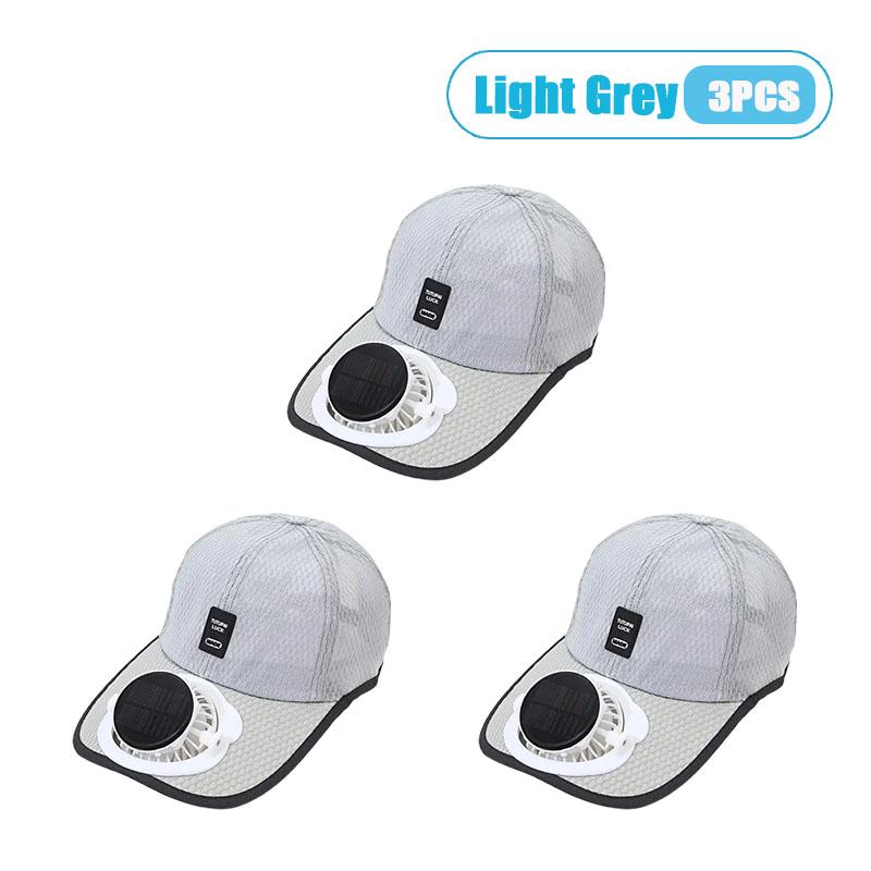 Cappello da Baseball con Ventola Ricaricabile Solare e USB, Rete Traspirante, Raffreddamento, Cappello da Sole per Uomo Donna Estate