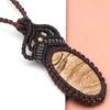 Pendant Necklace Macrame Picture Jasper The Yoga Crystal ? Gemstone Jewelry