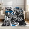 Movie H-Heat Throw High-Density Short Plush Blanket Soft Skin-Friendly for Sofa Nap Air-Conditioned Room