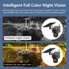Solar-Powered Outdoor Three-Screen HD Night Vision Camera for Remote Orchard Monitoring
