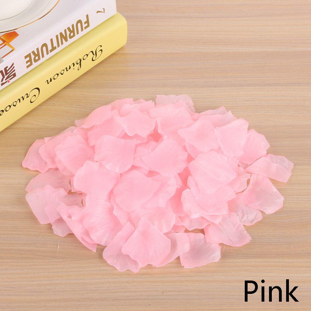 

Craft Party Supplies DIY Silk Rose Petals Artificial Flowers Carpet Supplies Wedding Decoration 500pcs рожевий