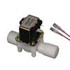 12V/24V Faucet Solenoid for Valve 2-Port Normally Closed Plastic Water Inlet Control Switch for Valve G1/2 Male Thr