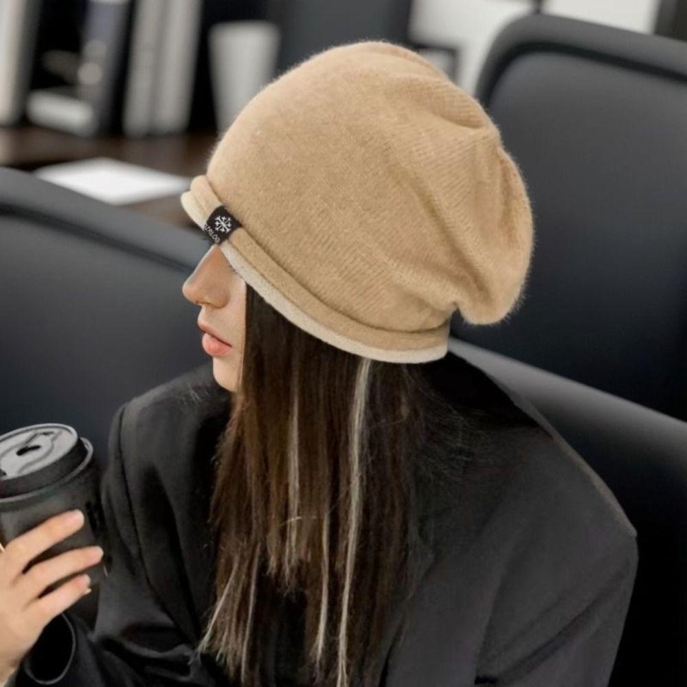Thickened Beanie Caps Ear Protection Bonnet Cap Fashion Winter Hats  for Men Women