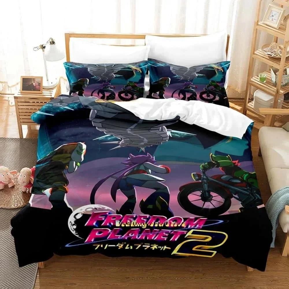 Top New Game Fredom Planet Beding Set Printed Bed Linen Set With Pilowcase Bed Soft Duvet Cover Soft Single Double Quen Super King-Sized Dimensionsd