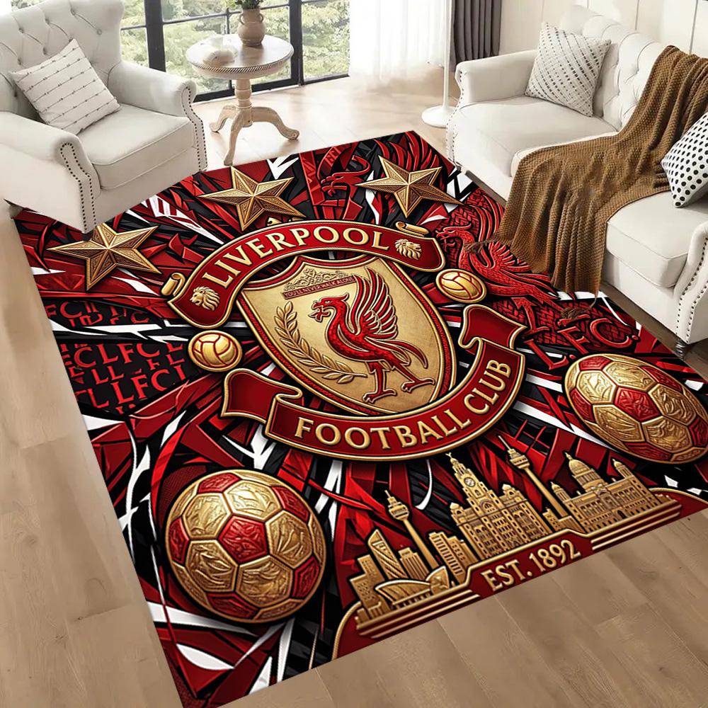 Liverpool Football Club Area Rug Suitable For Game Room Kitchen Entryway Outdoor Antislip Carpet Office Home Decor Wedding Party Gift
