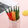 10pcs Creative Simulation Chili Pepper Gel Pen Set - 0.5mm Black Ink, Cute Fruit Shape Office Supply