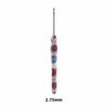 Sunflower Printed Handle Knitting Needles Fine Hook Head Doll Weaving Hooks  For Doll Weaving