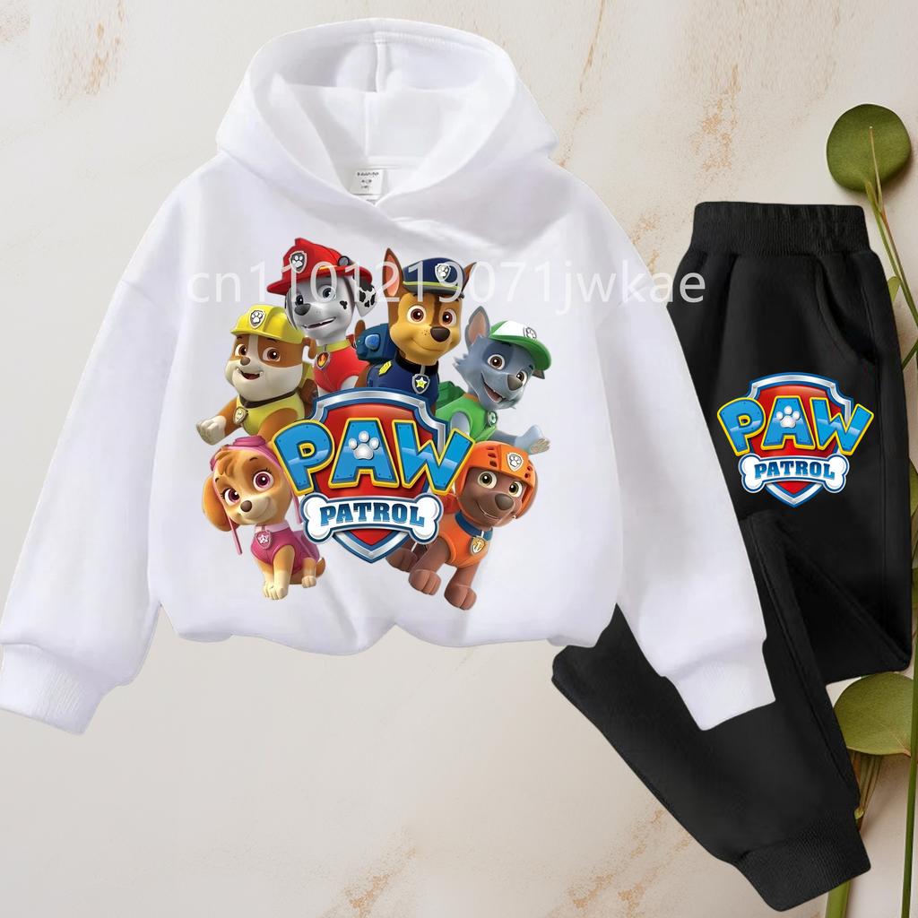 TZWY2026 Spring Autumn Children's Clothing Set Boys Thin Sweatshirt and Sweatpant Two Piece Suit PAW Patrol Kids Tracksuit Sweatsuit