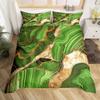 Green Marble Duvet Cover Twin King Marbling Texture Bedding Set Foil Print Glitter Comforter Cover Modern Abstract Art Bed Cover