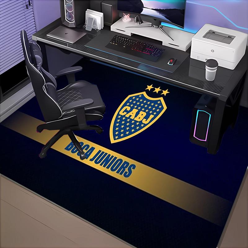 1PC Boca Juniors Crest Design Rug Game Carpet, Floor Mat for Bedroom Living Room Entryway Rug, Home Decor Idea Gift for Christmas birthday