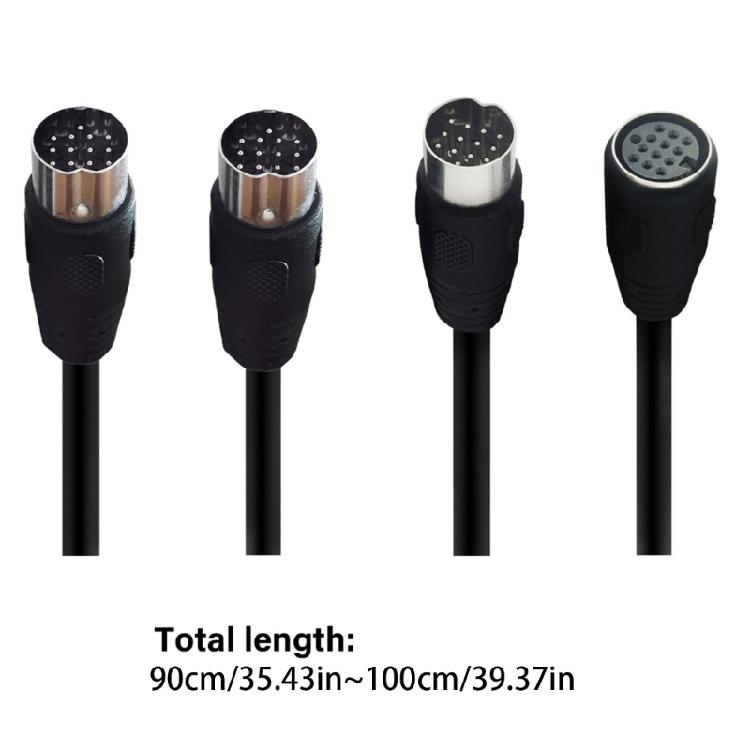 DIN13P Male To Male/Female 13Pin Extender Cable Cord Adapter Connector Plug Extension Cord for Stage Nebulizer