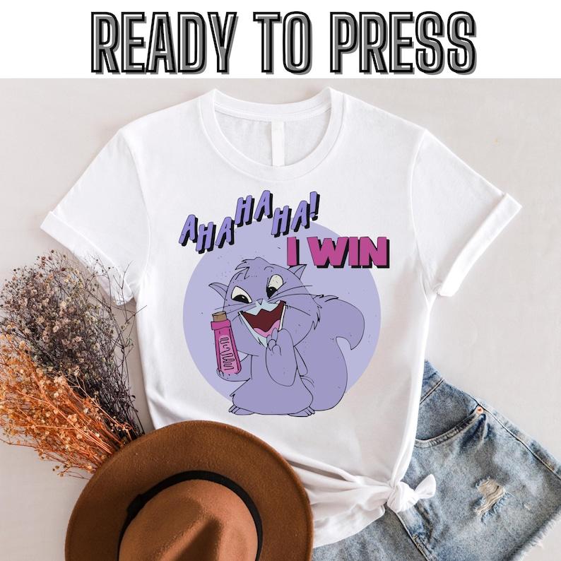 Disney Emperor s New Groove Yzma Cat Ahaha I Win Dtf, Disneyland Family Matching Dtf, Magic Kingdom, Ready to press,Dtf transfer 160