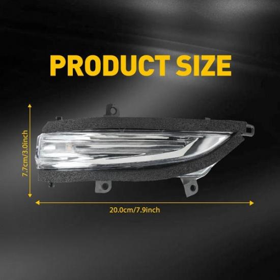 For Lexus LX570 GX460 2010- LED Side Mirror Lamp Turn Signal Light Clear Len