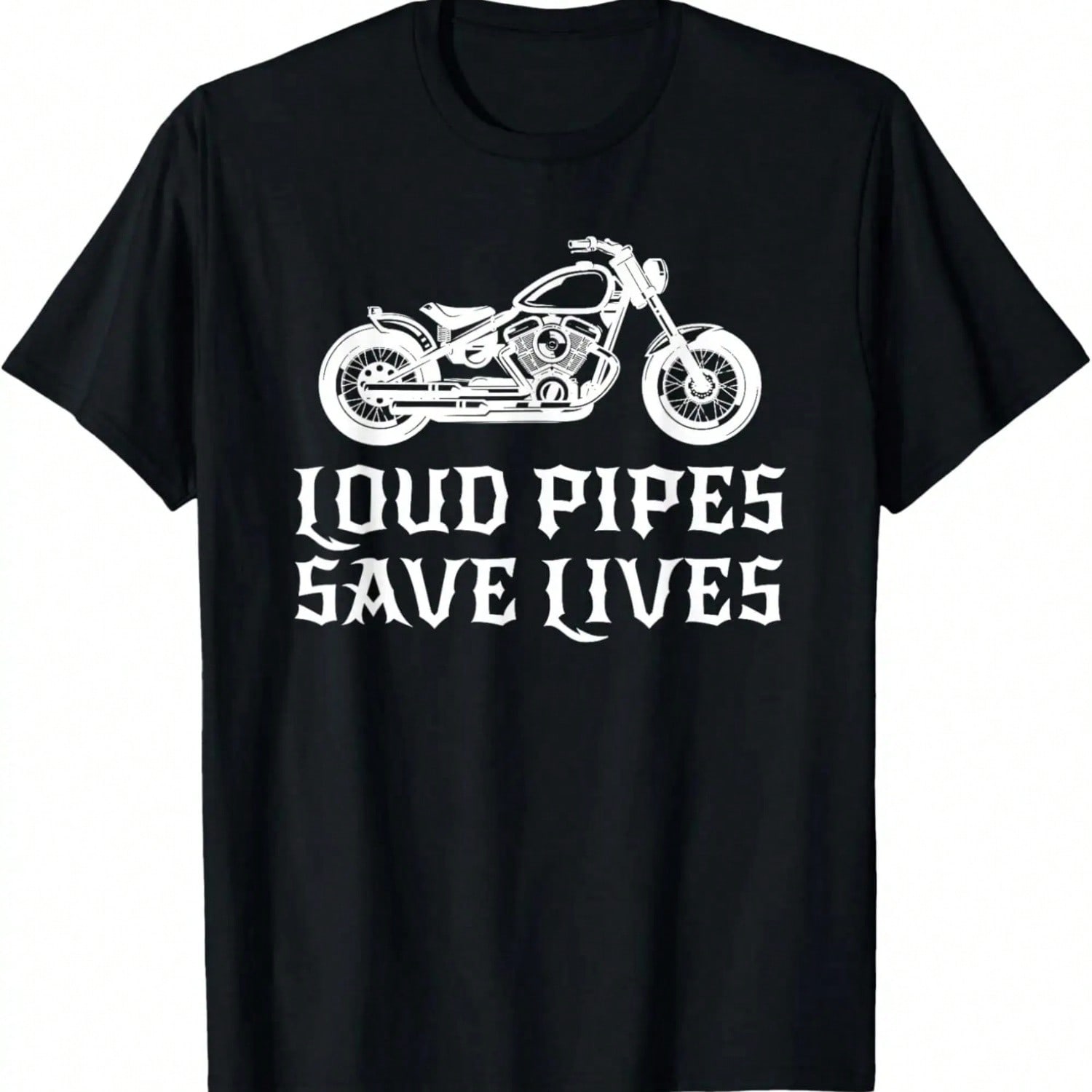 Loud Pipes Save Lives T-Shirt Bike Motorcycle Riding Gift S разноцветный