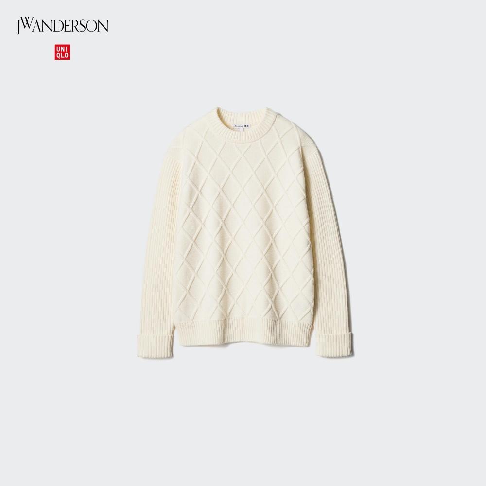 

Свитер с круглым вырезом Uniqlo Diamond Stitch