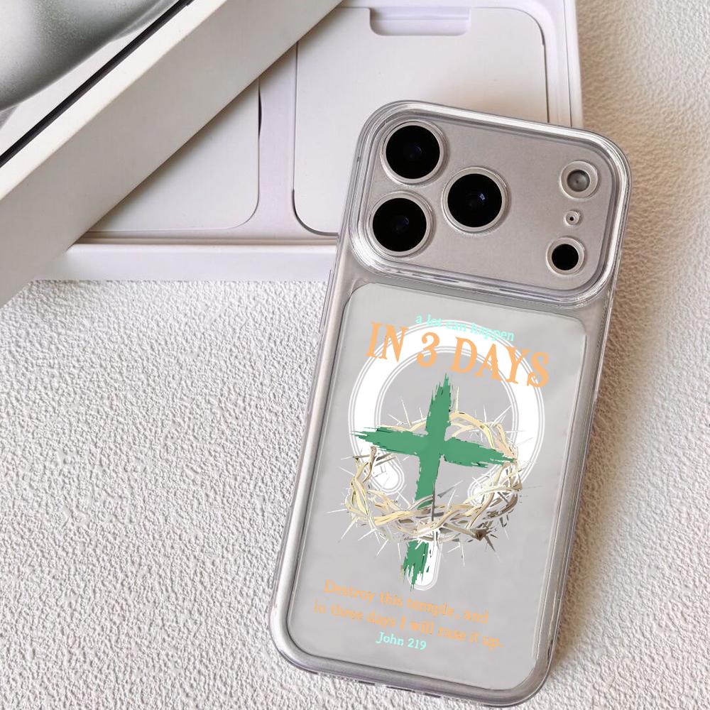 

Модный Чехол-Крест для Телефона iPhone 17 16 15 14 13 12 Pro Max Plus С Магнитным Кристально Чистым Чехлом Беспроводная Зарядка iPhone 14 Pro