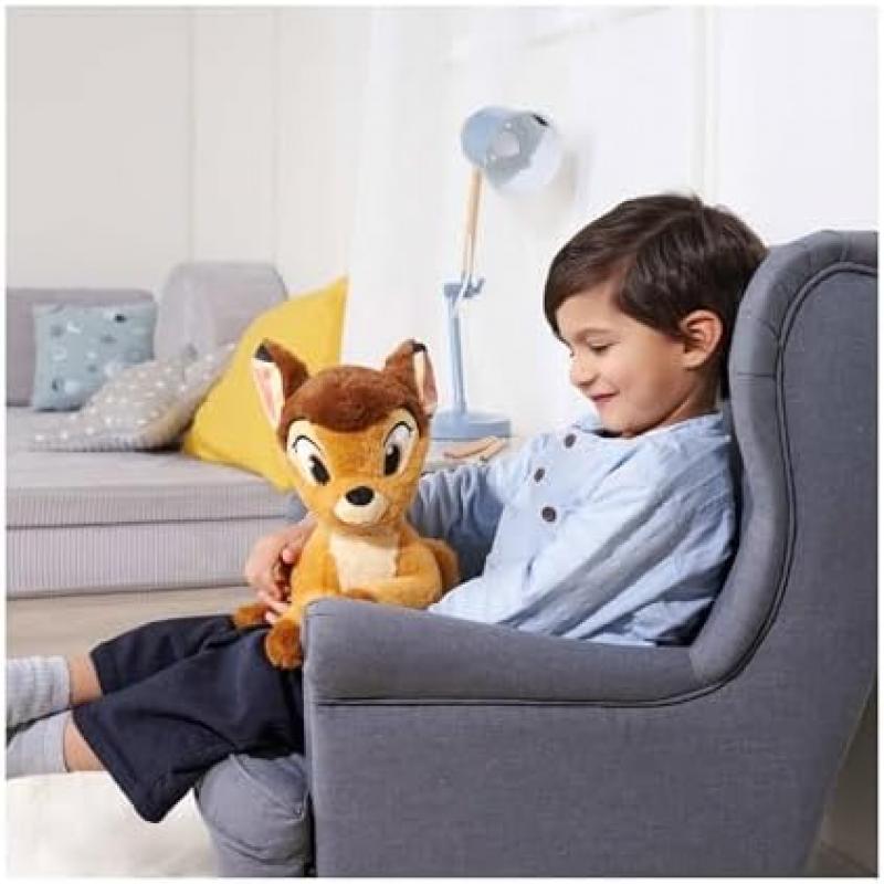 Disney Klassik Refresh Bambi Plush Toy 25cm Soft Stuffed Animal Cuddly Baby Toy for Newborns & Up