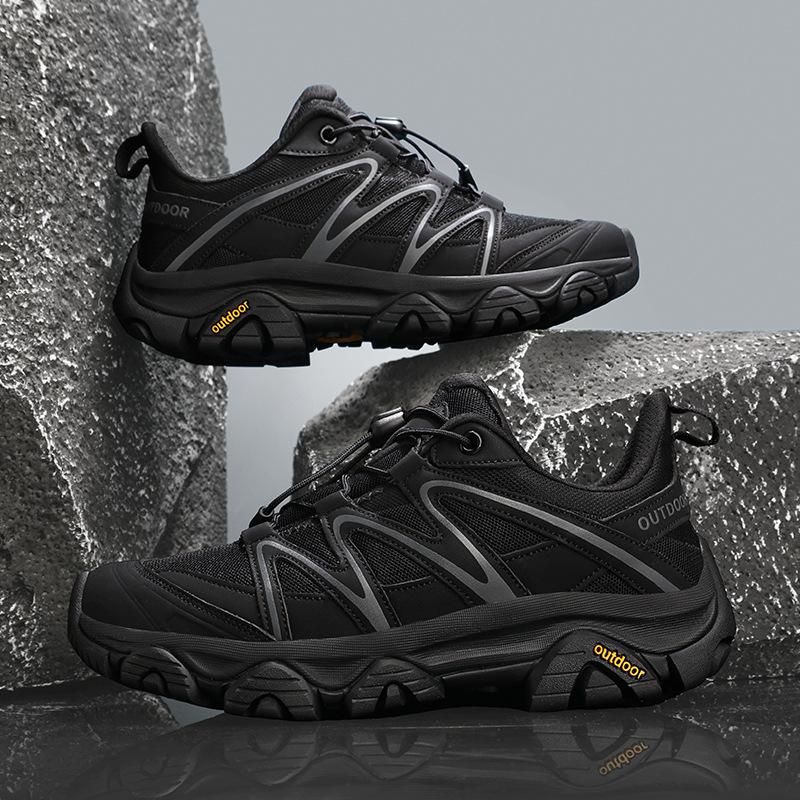 New men's casual single shoes fly-woven breathable fashion running men's shoes soft-soled sports shoes